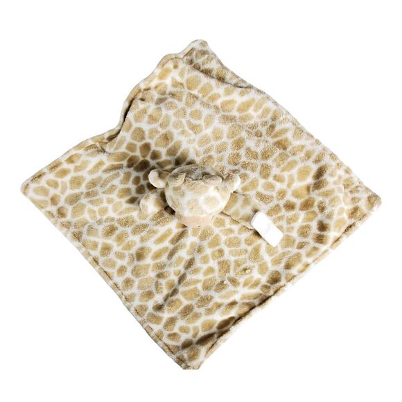 Carter's Giraffe Lovey Security Blanket Pacifier Holder Tan White Soft Plush - Picture 3 of 10